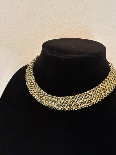 Iced Emerald Bubble Necklace