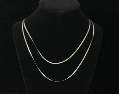 Thin Herringbone Necklace